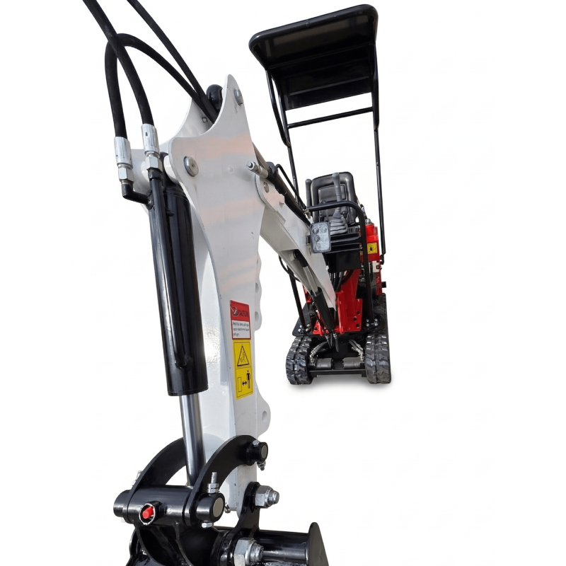 Minikoparka XC08 | Tylko 72 cm szerokości | Prace wewnątrz i ogrody