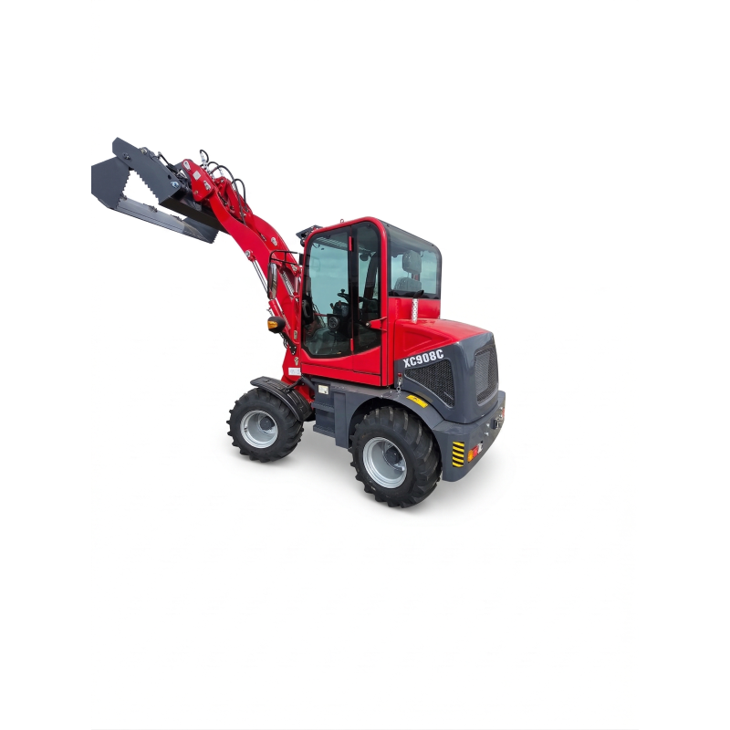 Ładowarka XC908C | Udźwig 800kg | Szerokie opony 31x15.5 R15 | Masa 2530 kg