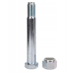 Sworzeń z gwintem do montażu łyżki minikoparki 29x70 mm stal ocynk