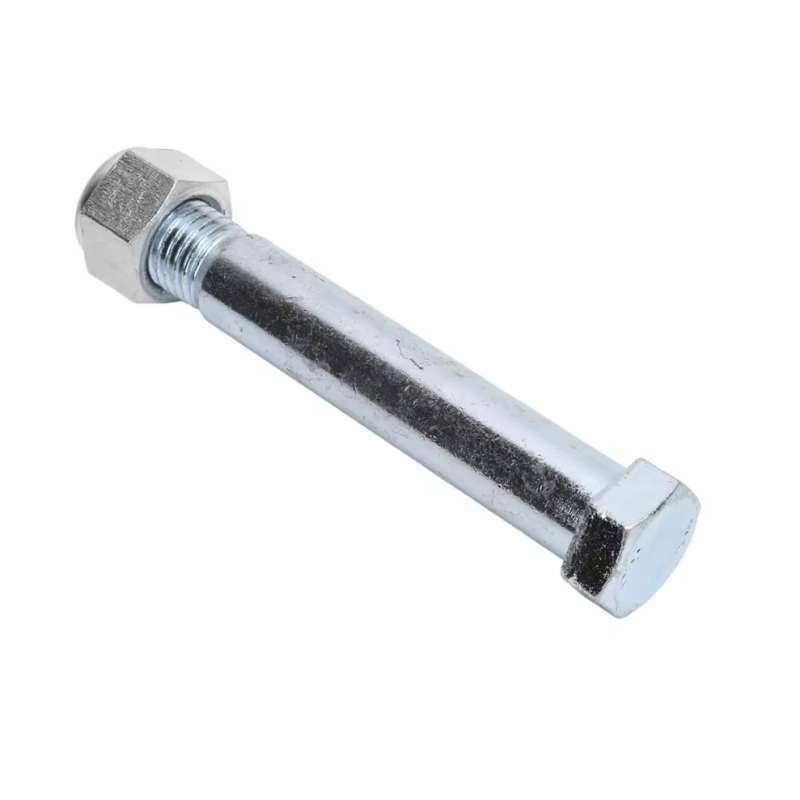 Sworzeń z gwintem do montażu łyżki minikoparki 29x70 mm stal ocynk