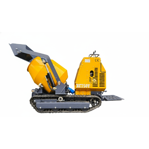 Betoniarka gąsienicowa X-CAT XC750  wywrotka + ładowacz hydrauliczny