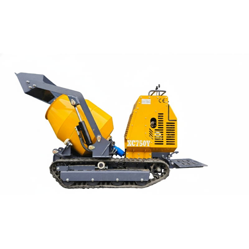 Betoniarka gąsienicowa X-CAT XC750  wywrotka + ładowacz hydrauliczny