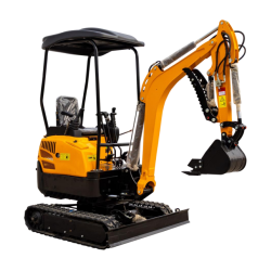 Minikoparka gąsienicowa XC15Pro -skrętne ramię + rozsuwane gąsienice + joystick - 1.5t