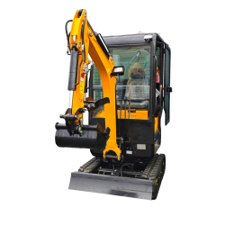 Minikoparka gąsienicowa X-CAT  XC18 z kabiną - Silnik Kubota (rozsuwane gąsienice + skrętne ramię + joystick)